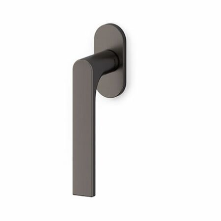 Maniglia martellina Dk Gloria Olivari per serramento, lunghezza quadro 7x42 mm, Ottone finitura SuperAntracite Satinato