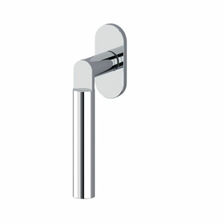 Maniglia martellina Dk Lipstick Olivari per serramento, lunghezza quadro 7x42 mm, Ottone finitura Cromato Lucido