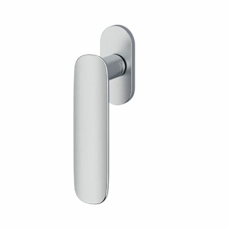 Maniglia martellina Dk Conca L Olivari per serramento, lunghezza quadro 7x42 mm, Ottone finitura Cromato Satinato
