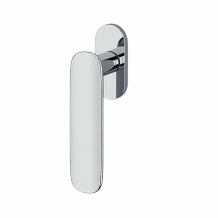 Maniglia martellina Dk Conca L Olivari per serramento, lunghezza quadro 7x42 mm, Ottone finitura Cromato Lucido