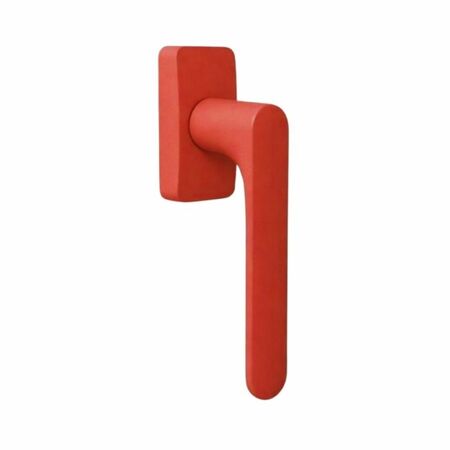 Martellina DK Mood One Q Colombo Design CC22DK per finestra, rosetta rettangolare 66x32 mm, Cromall finitura Strawberry Red
