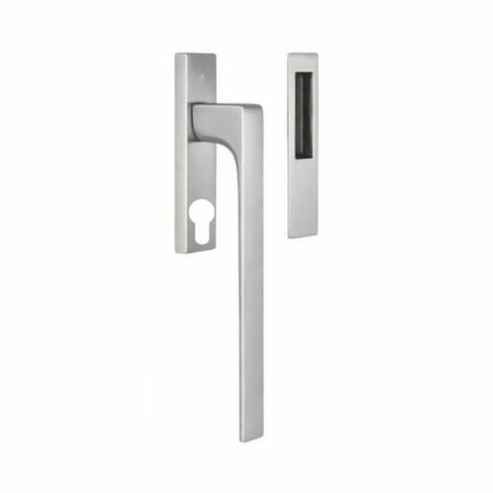 Maniglione ID513Y Colombo Design per alzante scorrevole finestra, placca rettangolare Yale 34x153x14 mm, finitura Cromat