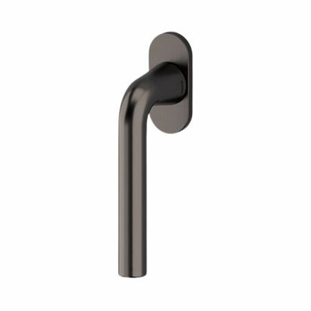 Maniglia martellina Dk Basel Olivari per serramento, lunghezza quadro 7x42 mm, Ottone finitura SuperAntracite Satinato