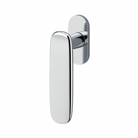 Maniglia martellina Dk Dolmen Olivari per serramento, lunghezza quadro 7x42 mm, Ottone finitura Cromato Lucido