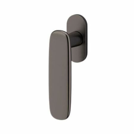 Maniglia martellina Dk Dolmen Olivari per serramento, lunghezza quadro 7x42 mm, Ottone finitura SuperAntracite Satinato