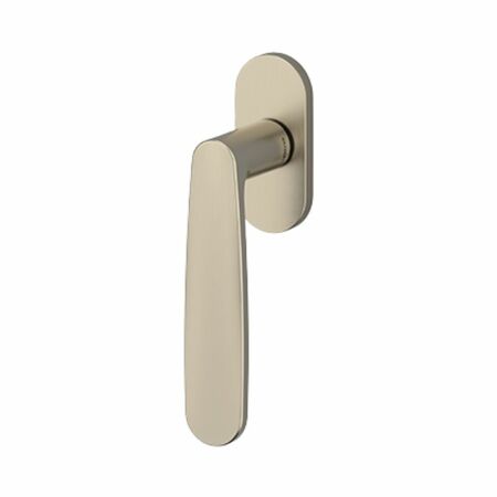 Maniglia martellina Dk Brera Olivari per serramento, lunghezza quadro 7x42 mm, Ottone finitura SuperNichel Satinato