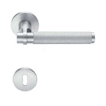 Maniglia Gryps DL11 R Colombo Design per porta, rosetta e bocchetta tonda 50x6,5 mm, foro Patent, finitura Cromat
