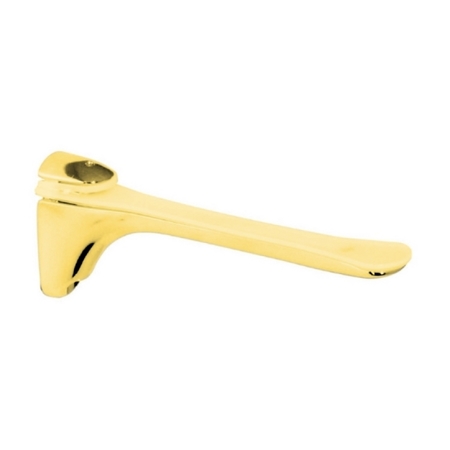 Reggimensola MS01222 Confalonieri per piano in vetro e legno, spessore 6-20 mm, dimensioni 150x64x19 mm, Zama finitura Oro