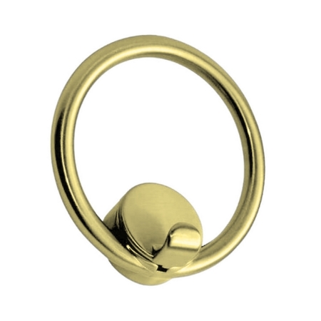 Portabito ad anello PA00267 Confalonieri per appenderia, dimensioni 120x120x55 mm, Metallo finitura Oro