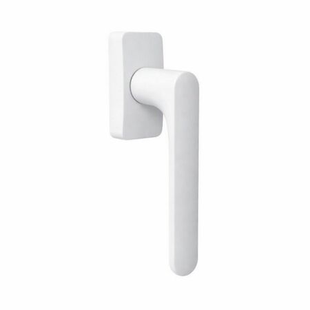 Martellina DK Mood One Q Colombo Design CC22DK per finestra, rosetta rettangolare 66x32 mm, Cromall finitura Bianco