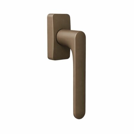 Martellina DK Mood One Q Colombo Design CC22DK per finestra, rosetta rettangolare 66x32 mm, Cromall finitura Bronze