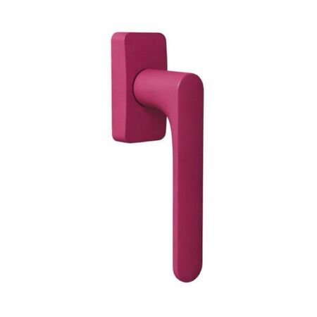 Martellina DK Mood One Q Colombo Design CC22DK per finestra, rosetta rettangolare 66x32 mm, Cromall finitura Claret Violet
