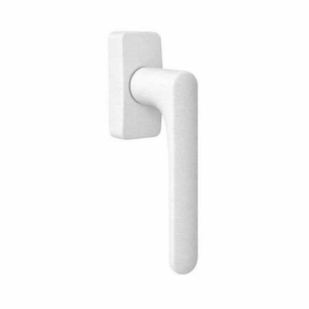 Martellina DK Mood One Q Colombo Design CC22DK per finestra, rosetta rettangolare 66x32 mm, Cromall finitura Bianco Opaco