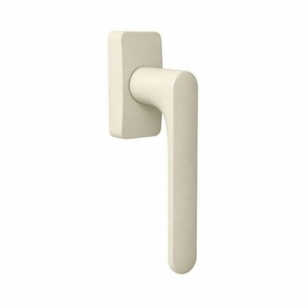 Martellina DK Mood One Q Colombo Design CC22DK per finestra, rosetta rettangolare 66x32 mm, Cromall finitura Bianco Avorio