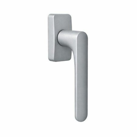 Martellina DK Mood One Q Colombo Design CC22DK per finestra, rosetta rettangolare 66x32 mm, Cromall finitura Argento Anodizzato