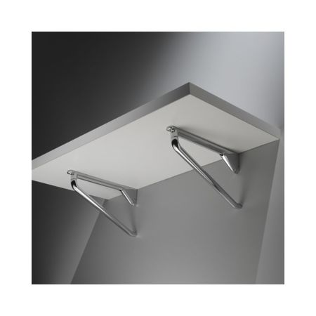 Reggimensola Ms01441 Confalonieri per piani in legno, dimensione 230x132x24 mm, Zama finitura Argento