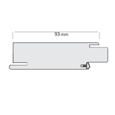 Traverso superiore Modello Q Door-Xe per stipite porta battente, dimensione 600x100 mm, Laminatino TSS finitura Bianco Liscio