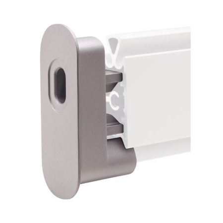 Kit di fissaggio Slim 3524 Eureka per pareti attrezzate a parete o soffitto, Alluminio finitura Argento Anodizzato