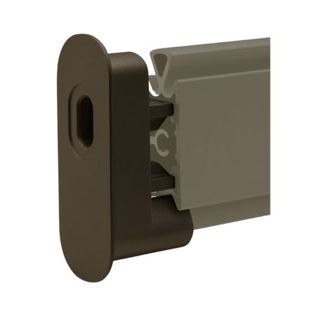 Kit di fissaggio Slim 3524 Eureka per pareti attrezzate a parete o soffitto, Alluminio finitura Bronzo Anodizzato