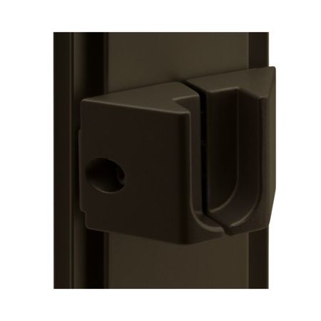 Coppia Reggitubo ovale Slim 3529 Eureka per pareti attrezzate, dimensione 50x33 mm, sporgenza 22 mm, tubo 30x15 mm, Alluminio Bronzo Anodizzato