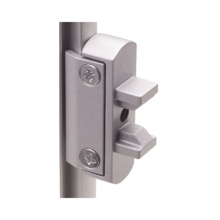 Supporto intermedio Slim 3532 Eureka per pareti attrezzate, dimensione 53x16 mm, Alluminio finitura Argento Anodizzato