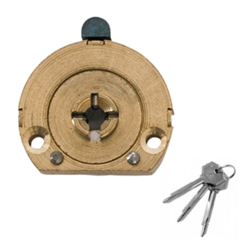Cilindro a spillo 70 Prazis Fiam per serratura porta, 6 perni, lunghezza chiave 75 mm, in Ottone