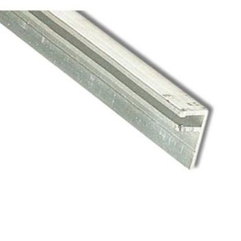 Guaina di supporto per spazzola Strip altezza 24,8 mm, G-ALL90-5 1262, materiale alluminio in barre da 2500 mm, finitura Argento