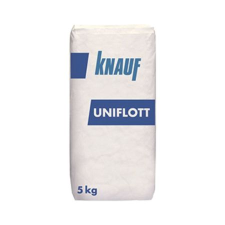 Stucco in polvere Uniflott Knauf per applicazioni speciali cartongesso, confezione 5 Kg