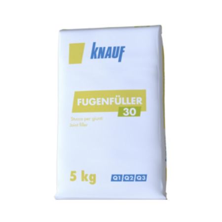 Stucco in polvere Fugenfuller Leicht Knauf per finitura giunti cartongesso, uso interno, confezione 10 Kg