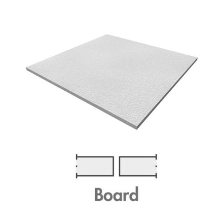 Pannello Thermatex Feinstratos Board Knauf per controsoffitto, sabbiato, dimensioni 600x600x15 mm, finitura Bianco