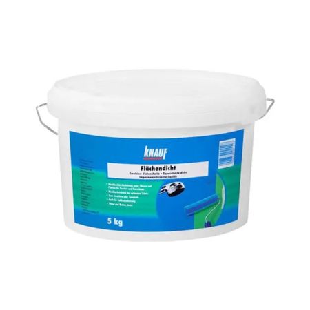 Sigillante impermeabilizzante sintetico Flachendicht Kanuf per interni umidi, base acquosa, confezione 5 Kg, colore Blu