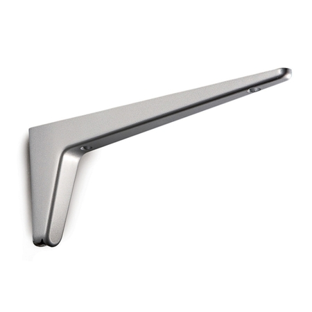 Reggimensola 521 Pinocchione Mafos per piano in legno, dimensioni 240x100 mm, Zama finitura Grigio Alluminio