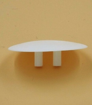 Fondello plastica Maco per mobile, larghezza 30 mm, finitura Bianco