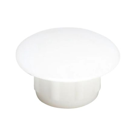 Copriforo in plastica Maco per mobile, diametro 10 mm, finitura Bianco