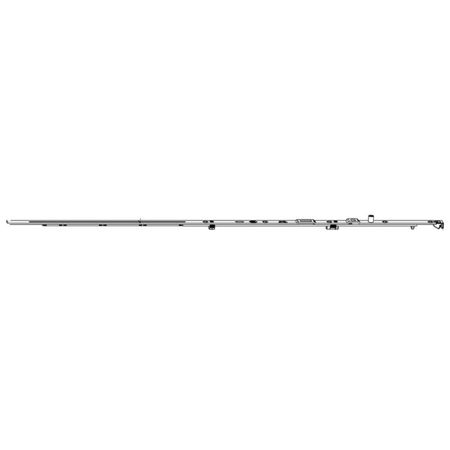 Frontale cerniera AB superiore Maico Multi Power V2, parte anta, rasabile, lunghezza 697 mm, LBB 601-800 mm, finitura Argento