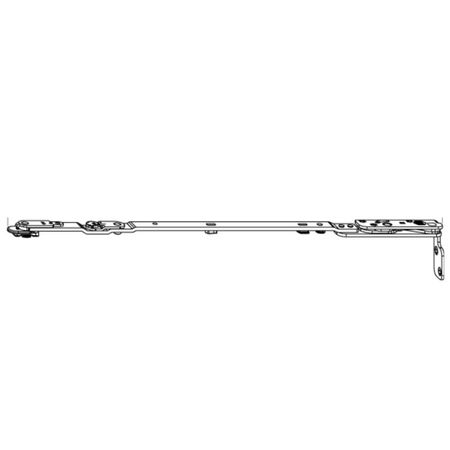 Braccio forbice AR per scomparsa Maico Multi Power Destro, LBB 801-1300, scostamento 13 mm, finitura Argento