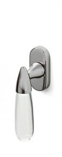 Olivari serie Aurora maniglia per finestre dk per finestre cromato opaco + trasparente opaco