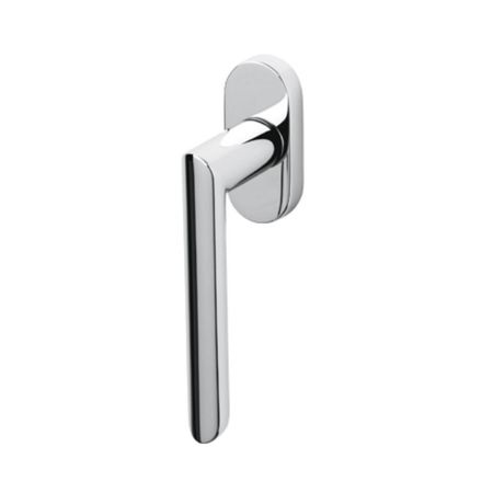 Maniglia martellina Dk Laser Olivari per serramento, lunghezza quadro 7x42 mm, Ottone finitura Cromo Lucido