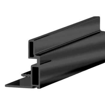 Profilo maniglia 2212 Terno per ante scorrevoli da spessore 22-23 mm, altezza 2800 mm, materiale Alluminio Nero Spazzolato