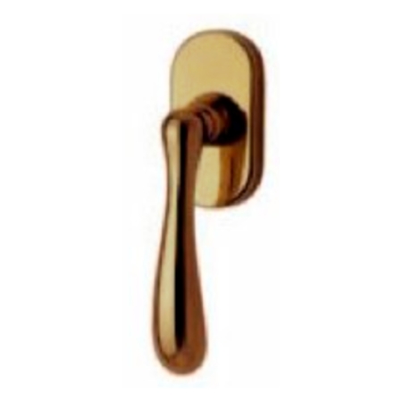 Martellina DK Mose Valli e Valli H1013 per finestra, rosetta ovale 32x7 mm, Ottone finitura Brunito