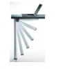 Confezione 4 gambe richiudibili diametro mm 50 altezza mm 710 colore argento opaco