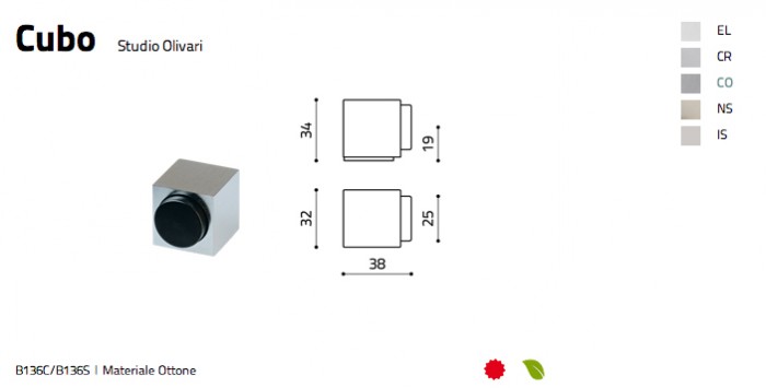 Fermaporte Cubo Olivari