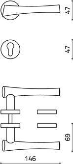 disegno tecnico olivari sibilla M154RY8 cromo lucido