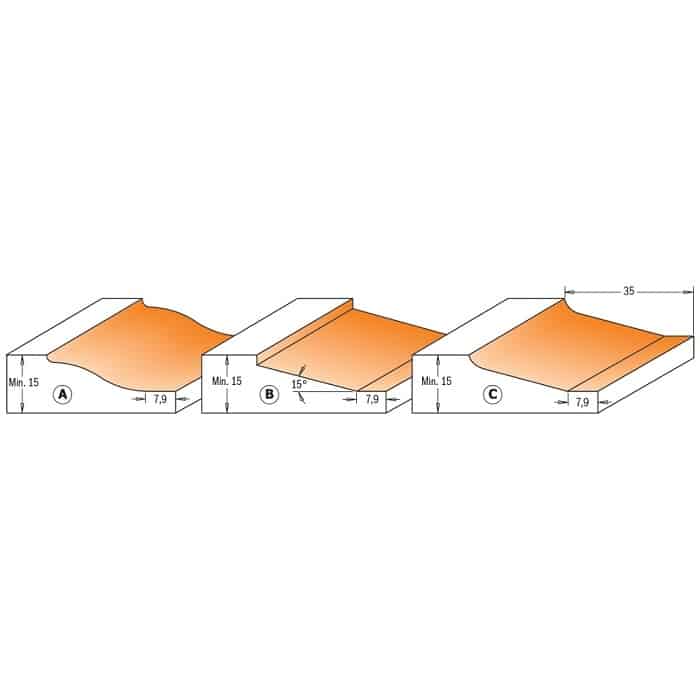 Amana Tool 45218 Fresa A Tuffo Punta Dritta In Carburo, Ø9,8 Mm, Taglio 15 Mm, Gambo 6,35 Mm (1/4″)