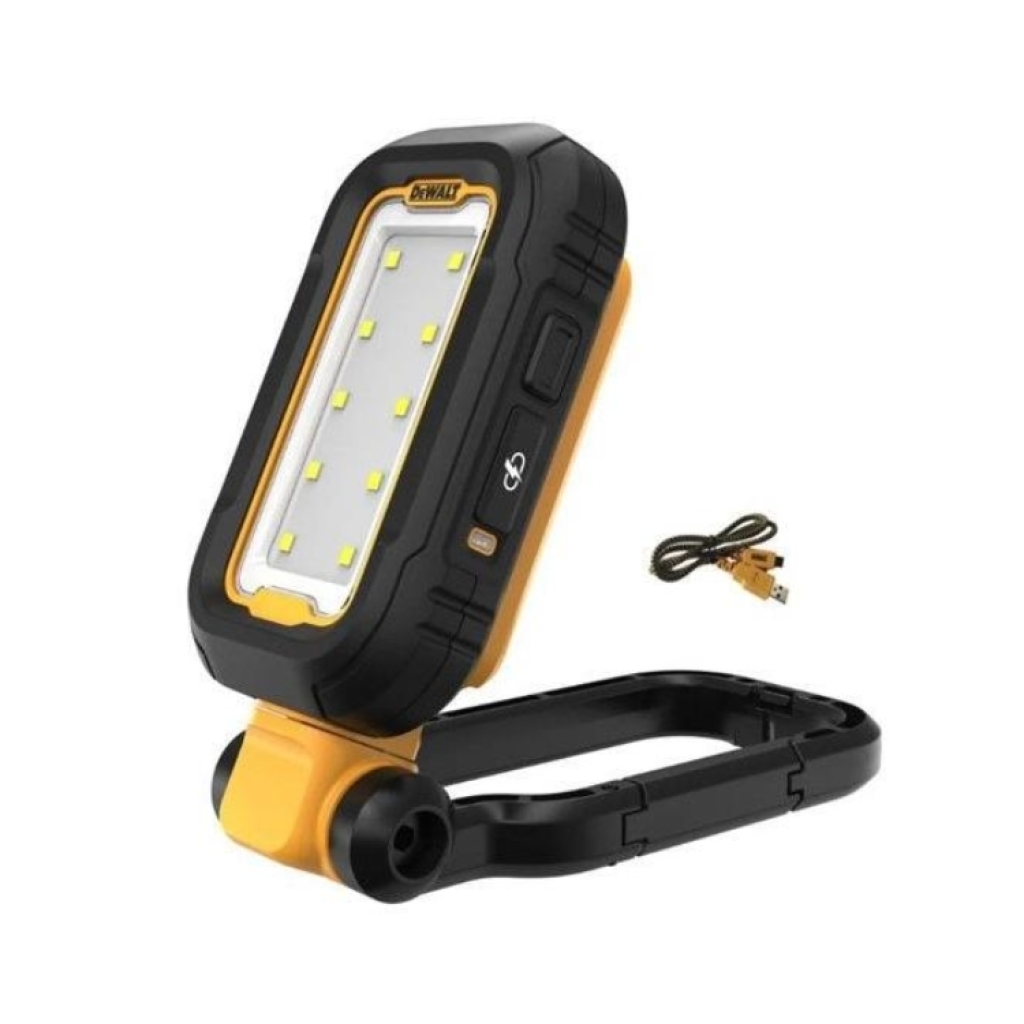 Torcia led dcl182-xj dewalt, base metallica con moschettone, ruotabile