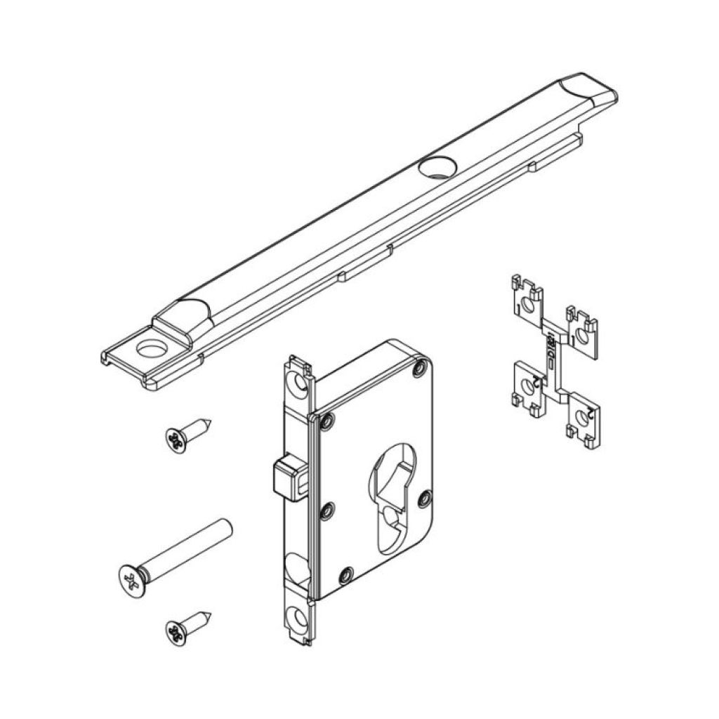 Serratura Anta Ribalta Giesse 00946 Per Porta Balcone Movimentazione 