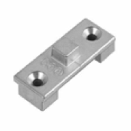 Incontro DSS A48010.19.03 Agb per serramento in Pvc, ad applicare su canalino 16/12, dimensioni 18x46x14 mm, Zama finitura Argento