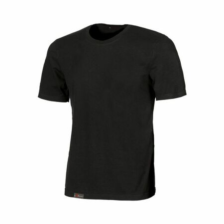 T-shirt U Power Linear da lavoro, linea Enjoy girocollo, tessuto cotone jersey, taglia XL, colore Black Carbon