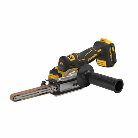 Levigatrice a nastro DCM200NT-XJ 18V De Walt solo corpo macchina, lima da 457x13 mm, velocità variabile 579-1700 m/min.