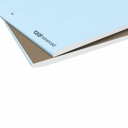 Lastra GKB Advanced 12,5 Knauf in cartongesso per interno, ultraleggera, dimensioni 1200x2800x12,5 mm, finitura Blue Ocean